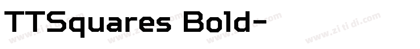 TTSquares Bold字体转换